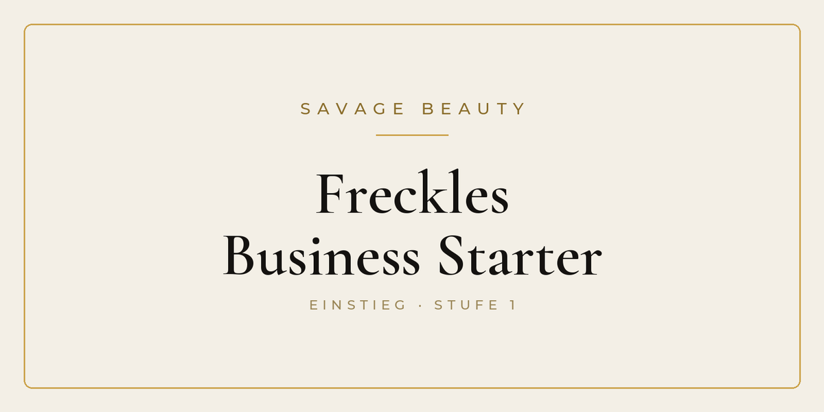 Freckles Business Starter von Savage Beauty